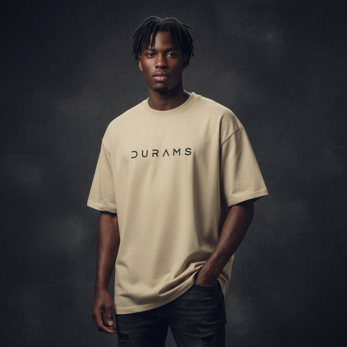 DURAMS Oversized Faded Tee